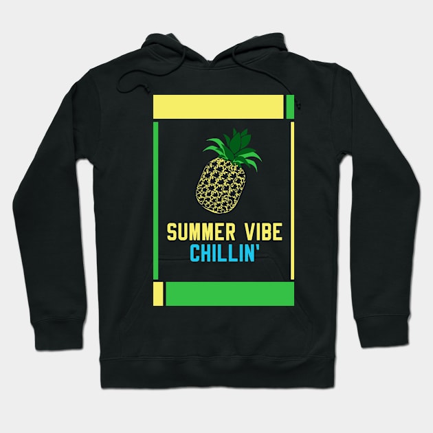 pineapple at sea  summer vibe chillin Hoodie by HCreatives